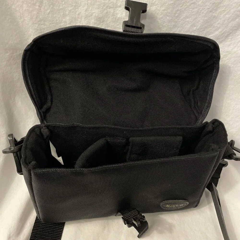 Kodak Black Nylon Camera Case with Adjustable Shoulder Strap - 9x6 inches